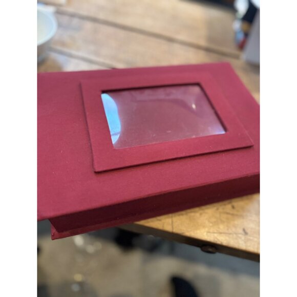 Decorative Red Jewelry Box With Assorted Costume Jewelry & Display Window - Picture 10 of 16